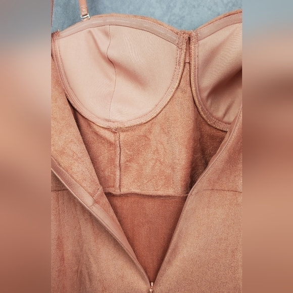 GUESS LOS ANGELES COCOS FAUX SUEDE MINI WOMEN'S DRESS SIZE L - Picture 8 of 15